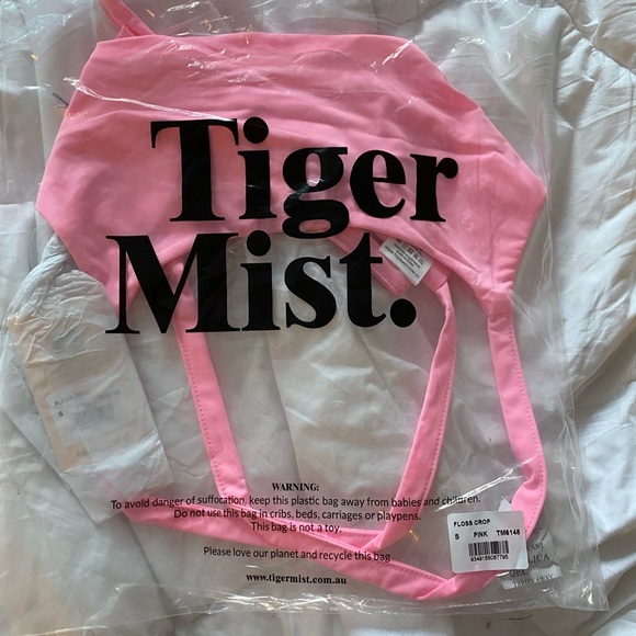 Tiger mist pink floss crop top - Picture 5 of 6